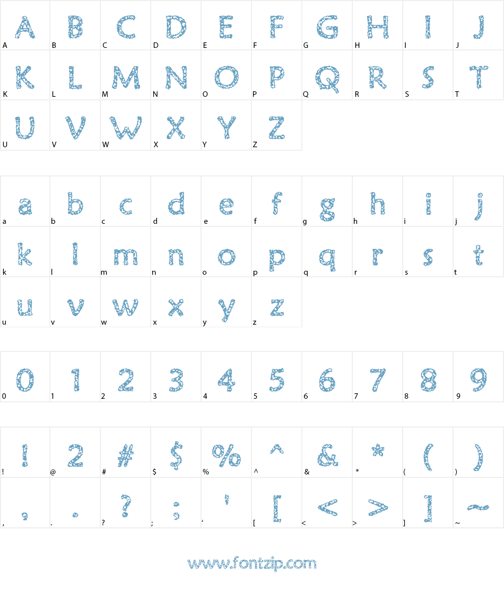 Old Virus Font Character